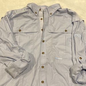 Lady Drake Wingshooter CoverUp Baby Blue Seersucker - Large